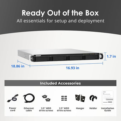 QNAP TS-432PXU-RP-2G 4 Bay High-Speed SMB Rackmount NAS - Image 8