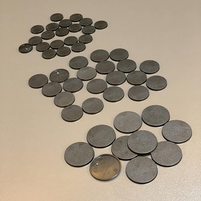 NC EBCO 50Pcs Mix Round Plastic Model Bases 25mm/32mm/40mm - Image 3