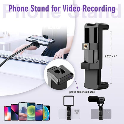 80" Phone Tripod, Selfie Stick Cellphone Tripod, Aluminum Tripods Stand - Image 7