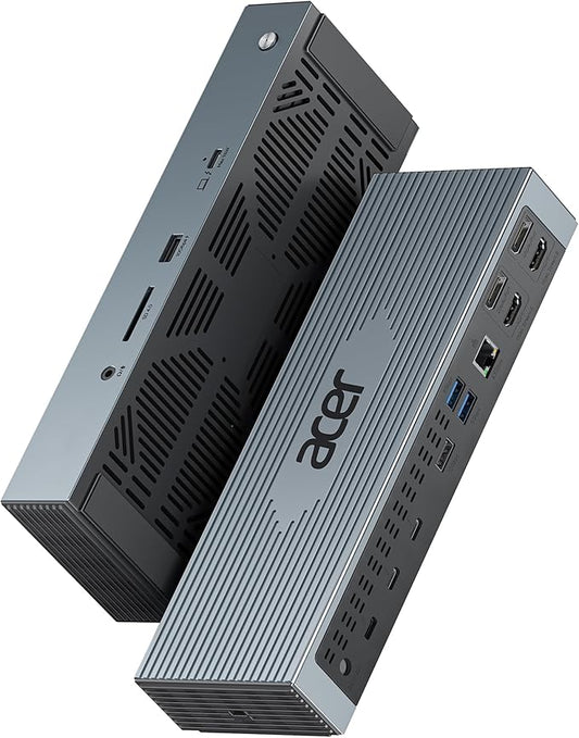 Acer Thunderbolt 4 Dock, 16 in 1 Quad Monitor DisplayLink Docking Station 40Gbps by Acer