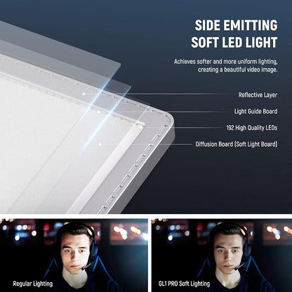 NEEWER GL1 PRO 15.5" Key Light Streaming Light, Video Light - Image 2