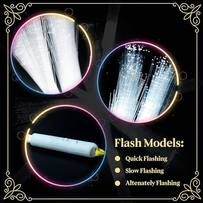 SHQDD 24 PCS White LED Fiber Optic Wands, Wedding & Party Supplies, Glow & - Image 2