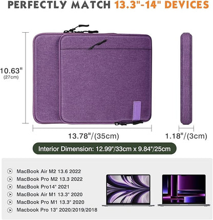 MoKo Laptop Sleeve Bag for 13.3-14 Inch, Notebook Carrying Case - Image 2