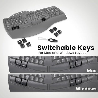 Perixx Periboard-612B Wireless Ergonomic Split Keyboard - Image 6
