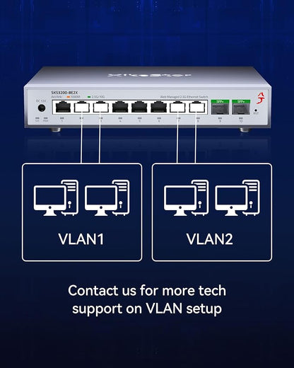 10-Port 2.5G Web Managed Ethernet Switch, Support LACP/VLAN/QoS/STP/IGMP - Image 6