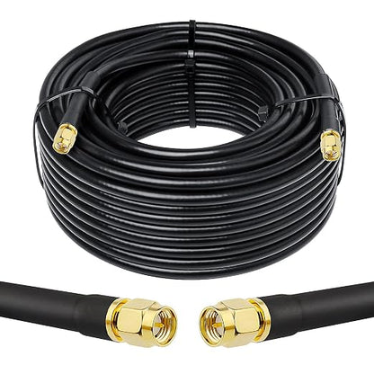 MOOKEERF KMR240 SMA Male to SMA Male Coaxial Cable 50 ohm Coax Ultra Low Loss by MOOKEERF