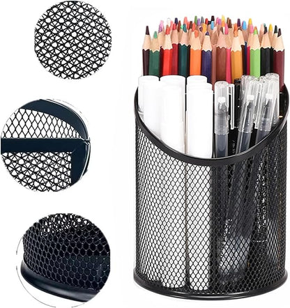 2 Pack Mesh Pencil Holder Pen Cup - Image 2