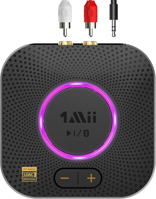 1Mii B06S+ Bluetooth 5.2 Receiver, HiFi Bluetooth Audio Adapter w/LDAC by 1Mii