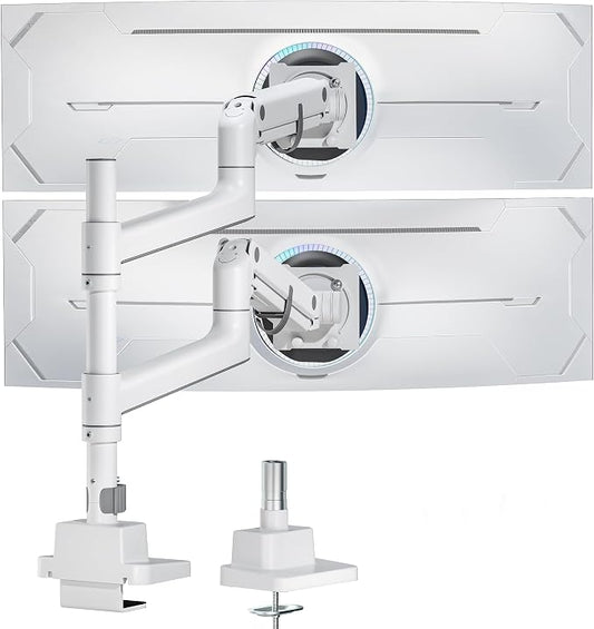 monTEK Dual Monitor Arm for up to 57" and 59.4 lbs Ultrawide Screen, Aluminum by monTEK