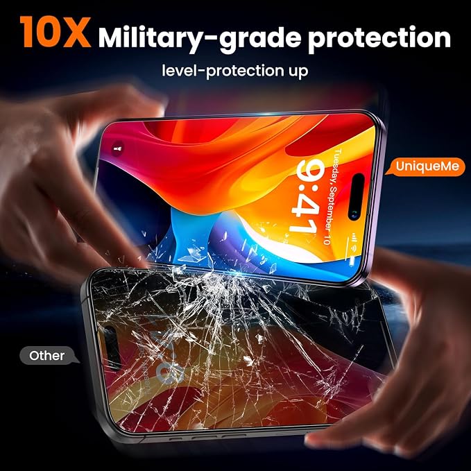 UniqueMe for iPhone 14 Pro Privacy Screen Protector - Image 4
