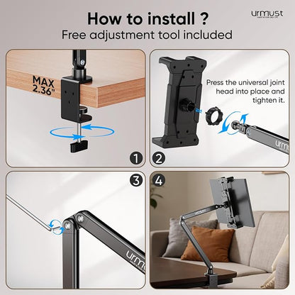 Urmust Portable Monitor Stand 15.6", iPad Stand - Image 9