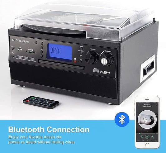 DIGITNOW Bluetooth Record Player Turntable - Image 2