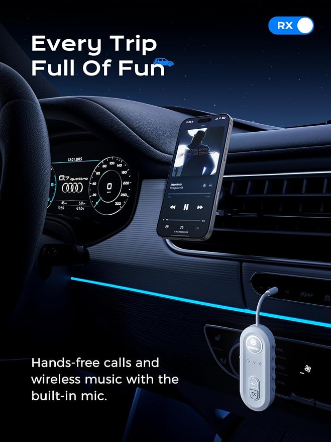 Upgraded Bluetooth 5.4 Transmitter Receiver, Airplane Bluetooth Adapter - Image 7