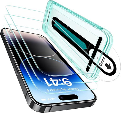 ESR 3 Pack for iPhone 14 Pro Max Screen Protector, Tempered Glass Film by ESR