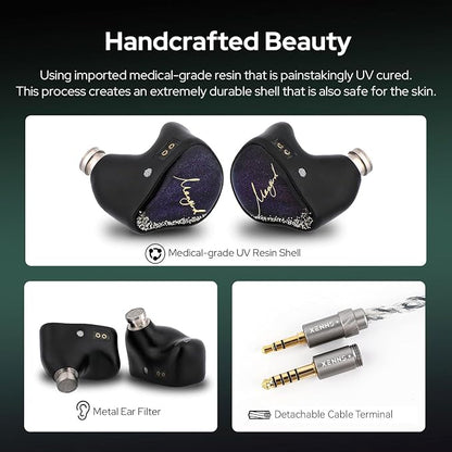 Linsoul Xenns Mangird Tea PRO in Ear Monitor, 6BA+2DD Hybrid Earphone IEM - Image 3