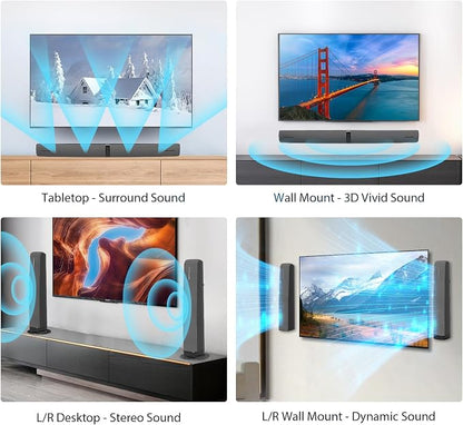 Sound Bar for Smart TV, 90W Soundbar - Image 3