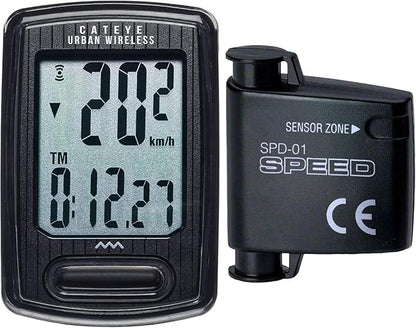 CATEYE Urban Wireless Bike Computer – Analog Speedometer & Odometer by CATEYE