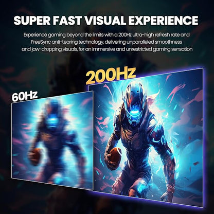 CRUA 32Inch Curved Gaming Monitor, FHD VA Screen 165Hz/200Hz, 1800R VA Screen - Image 3