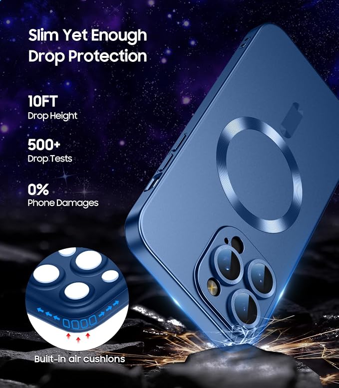 Magnetic for iPhone 16 Pro Max Case Slim Soft Silicone Bumper Shockproof - Image 5