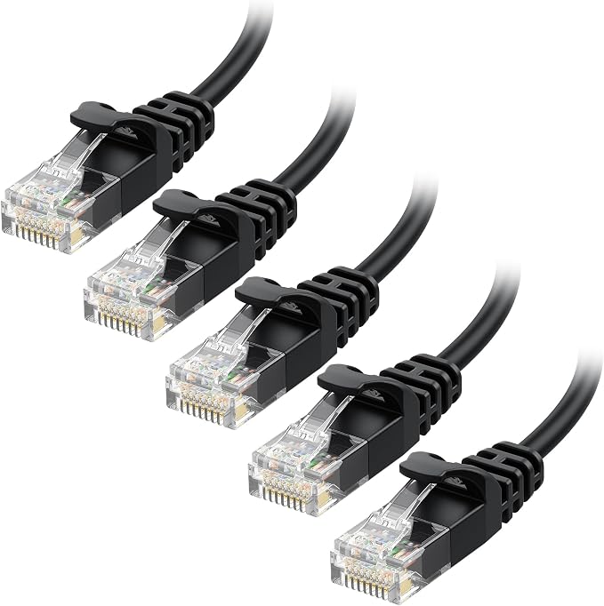 Cable Matters 10Gbps 5-Pack Snagless Cat 6 Ethernet Cable - 14ft by CableMatters
