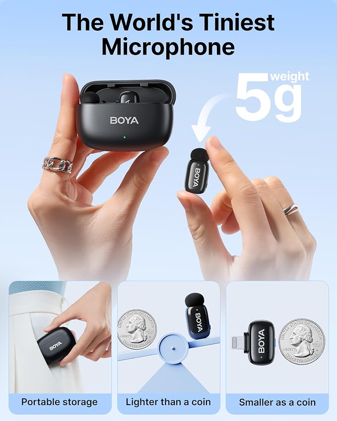 BOYA mini Wireless Microphone for iPhone - Image 2