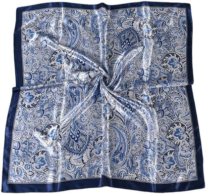 4Pcs Silk Head Scarves for Women Satin Hair Scarf 35”Large Square Bandana Silk - Image 2