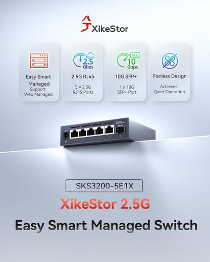 6-Port 2.5G Web Managed Ethernet Switch, VLAN/QoS/STP/IGMP/LACP Supported - Image 2