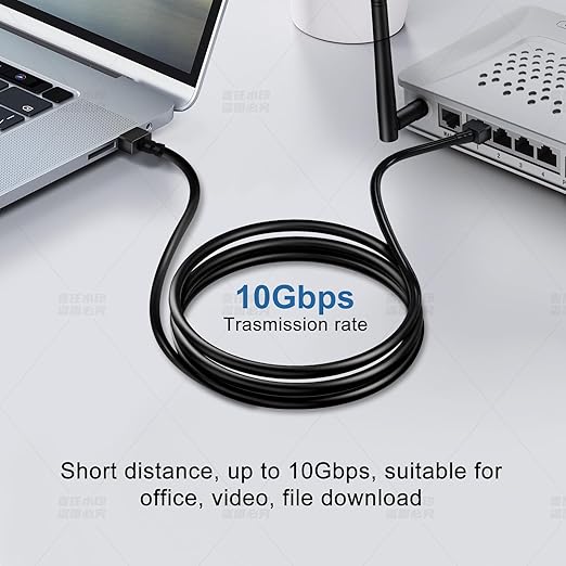 Ultra Thin Cat 6A Ethernet Cable 6.6 Feet 2Pack, Flexible & Slim Rj45 Cat6a LAN - Image 2