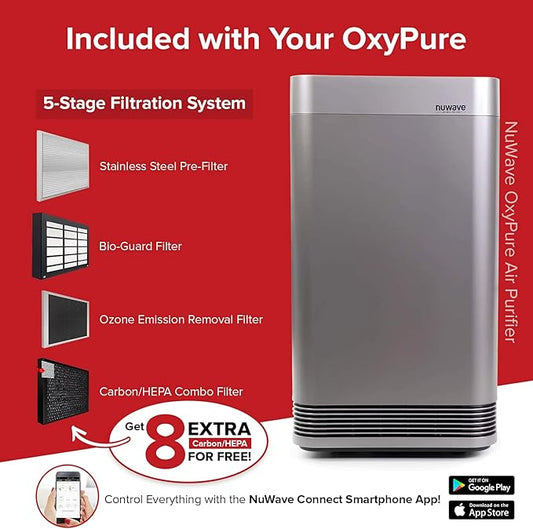 Nuwave Smart Air Purifier for Home Large Room up to 2, 934 Sq. Ft., Auto - Image 2