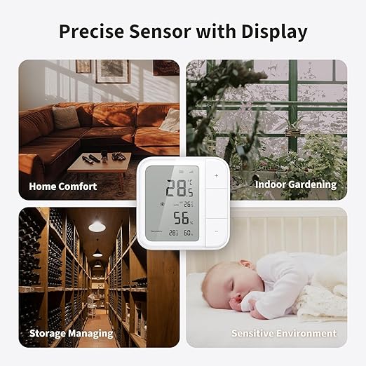 Aqara Thread/Zigbee Smart Climate Sensor W100, Temperature and Humidity - Image 4