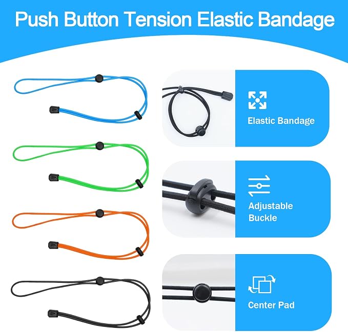 4 Pcs Thickened Fishing Graph Cover Straps, Adjustable Fish Finder Bungee - Image 5
