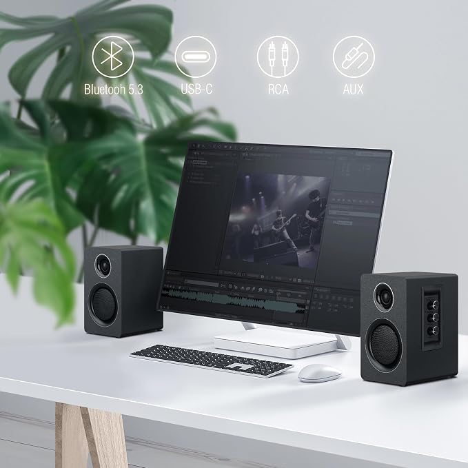 Computer Speakers for Desktop PC, Active Bookshelf Speaker - Image 5