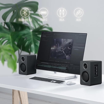 Computer Speakers for Desktop PC, Active Bookshelf Speaker - Image 5