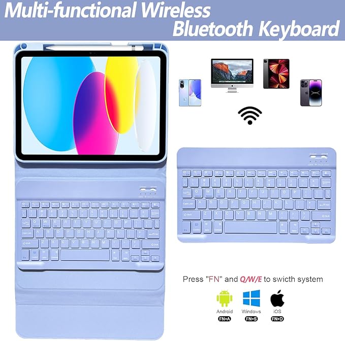 Keyboard Case for iPad 11th 10th Generation - Image 3