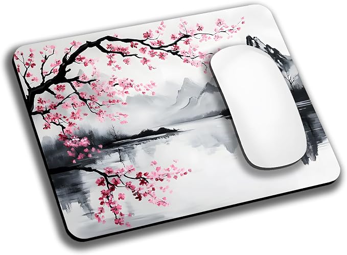 Japanese Cherry Blossom Mouse Pads by EASTSMOOTH