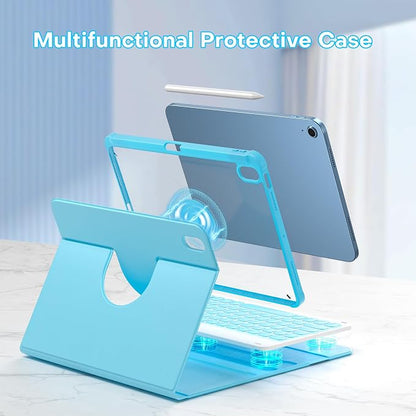 YBING Keyboard Case for iPad 10th Gen 10.9 inch & 11th Gen, 360 Rotation - Image 5
