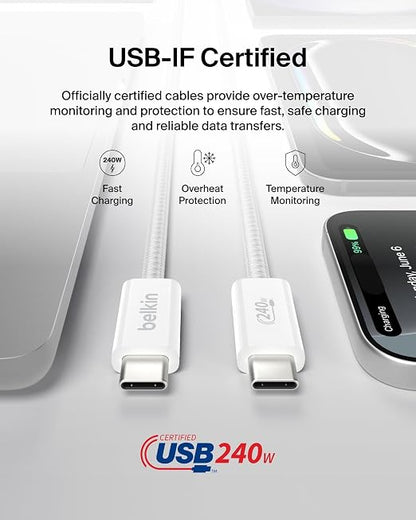 Belkin USB C to USB C Cable, 240W - Image 4