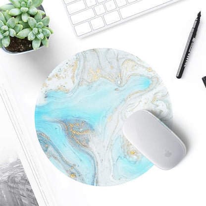 ITNRSIIET Round Mouse Pad with Stitched Edge Premium-Textured Waterproof - Image 7