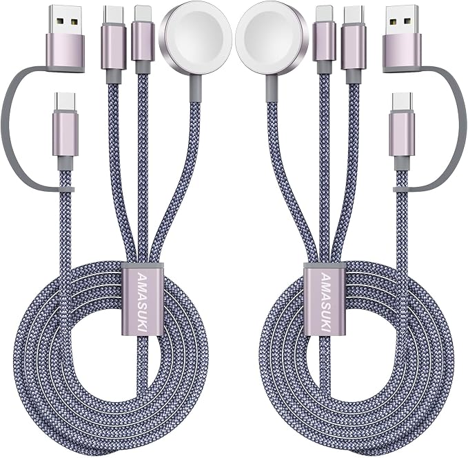 2Pack Upgraded 3 in 2 USB C Cable by ChargeBeyondPowerWithin