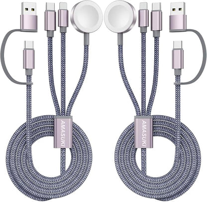 2Pack Upgraded 3 in 2 USB C Cable by ChargeBeyondPowerWithin