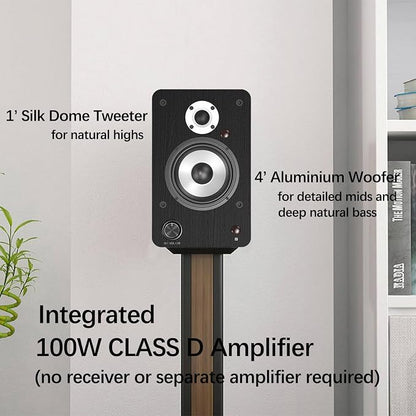 LONPOO Powered Bookshelf Speakers - Image 3