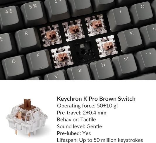 Keychron K10 Full Size Layout White LED Backlit Hot-Swappable Mechanical - Image 2