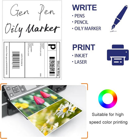 8-1/2"×5-1/2" Shipping Labels 60 Labels Sticker Paper - Image 4