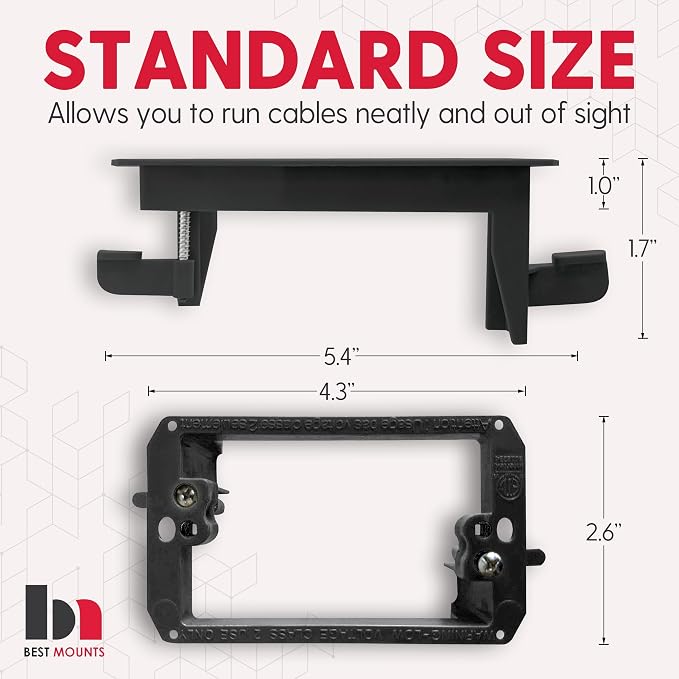 2 Pack Wall Plate Cable Pass Through - Image 2
