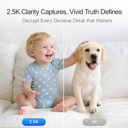 2.5K Indoor Camera 2pack, Free AI Person/Pet/Cry Detection, 4MP - Image 4