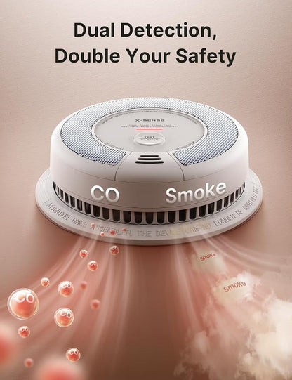 X-Sense 2-in-1 Smoke and Carbon Monoxide Detector Alarm, 10-Year - Image 5