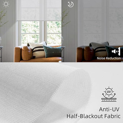 SmartWings Motorized Light Filtering Roller Shades Work - Image 4
