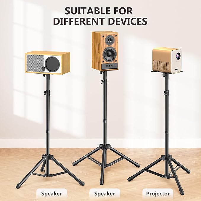 Tripod Speaker Stands with Carry Bag, Foldable - Image 6