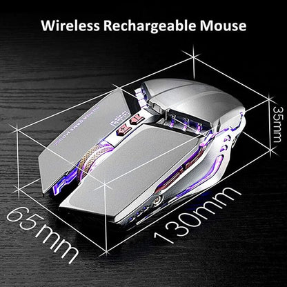 TENMOS T12 Wireless Gaming Mouse Rechargeable, 2.4G Silent Optical Wireless - Image 7