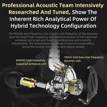 KZ ZSN PRO X Gaming Earbuds in Ear Monitor Headphones, High Fidelity IEMS - Image 4